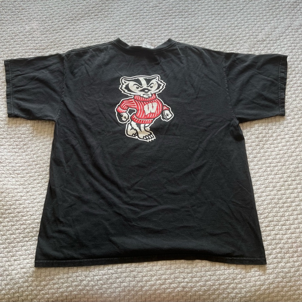 Wisconsin Badgers Adidas Graphic T-Shirt Size L